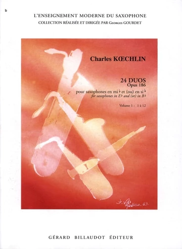 24 Duos pour saxophones, op. 186. Volume 1 Visuel